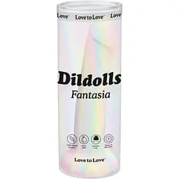 Неоновый фаллоимитатор Love To Love Dildolls Fantasia 14.8 см радужный