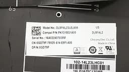 Клавіатура для ноутбука DELL (XPS: 15 9550) rus, black, без фрейма, підсвічування клавіш - мініатюра 3