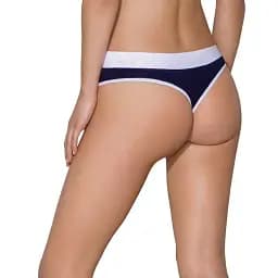 Спортивні трусики-стрінги Passion PS007 Panties navy blue L - мініатюра 2