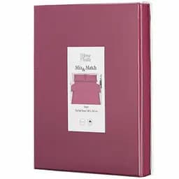 Простирадло Ardesto Mix&Match, 180х240см, 100% бавовна, сатин, ягідний (ART1824FSR)