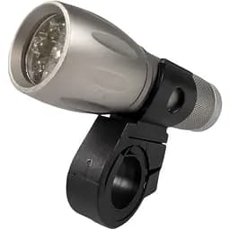 Фонарик на батарейках светодиодный Good Bike Torch 9 9 LED водостойкий серебристый (94308-IS)