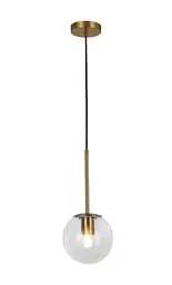 Подвесной светильник Levistella 752103-1(3415) AGD+CL (BRONZE), E27, 150мм, бронза, прозрачный, для гостиной