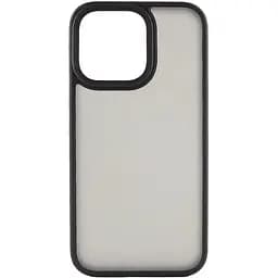 TPU+PC чехол Metal Buttons для Apple iPhone 12 Pro Max 6.7" Чохли, Чорний, TPU+PC, Протиударний, Накладка