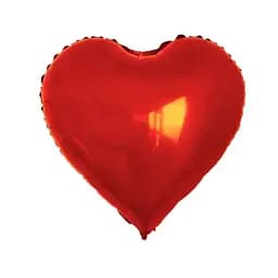 Фольгированный шарик Foil Balloon "Сердце" 81 см (32") 1 шт наполнение воздухом или гелием для тематических вечеринок Красный