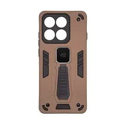 Чехол для Motorola Edge 60 Pro 5G, Proover, коричневый, с подставкой и магнитом, противоударный, ударопрочный, бронированный, панель-накладка, защита всего корпуса, термополиуретан (TPU) + поликарбонат (PC), ArmorStandart (ARM86029)