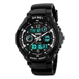 Наручний годинник чоловічий Skmei 0931 Black, 0931BK (12330) - мініатюра 2