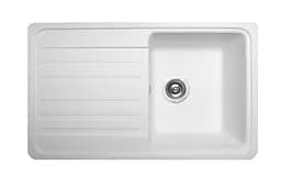 Кухонная мойка гранитная Miraggio Versal white 758x462x201 00211402, Белый