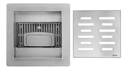 Трап для душу Rea Line 12x12 nickiel brushed REA-G6204 - мініатюра 2