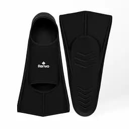 Короткі ласти для тренування в басейні Renvo Frio із закритою п'ятою чорний розмір 39-41 (SF100-01 39-41)