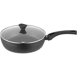 Сковорода Ardesto Gemini Livorno глубокая с крышкой 28 см черная (AR1228A)