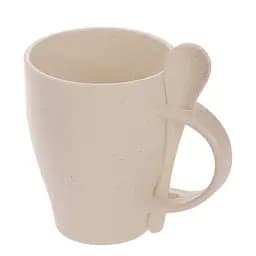 Бамбуковая кружка Voyager, с ложкой, 300 мл, бежевый (V0847-00)