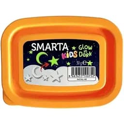 Пластика самозастигаюча Smarta Біла Glow in Dark 50 г