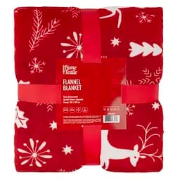 Плед Ardesto Christmas Flannel 160х200 см 100% поліестер олені червоний pbe0050481 - мініатюра 2