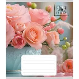 Зошит загальний "Квіткова композиція" Leader 048-600186L-3 в лінію, 48 аркушів