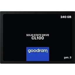 Накопичувач SSD Goodram CL100 Gen.3 2.5" SATAIII 3D TLC 240GB (SSDPR-CL100-240-G3)