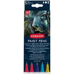 Набір кольорових ручок Derwent Paint Pen Palette №3 5 шт. 
