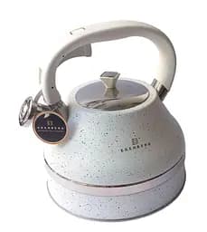 Металлический чайник Edenberg EB-8856 со свистком 3 л Белый
