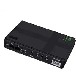 ДБЖ UPS для роутера 36W DC1036P, 10400 mAh Black DC 5/9/12V, 5.5x2.5mm, USB, POE для конвертера, ONU, камери - мініатюра 3