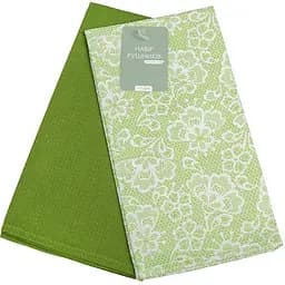 Набор кухонных вафельных полотенец Home Line Кружева 60х45 см 2 шт. в ассортименте (166268)