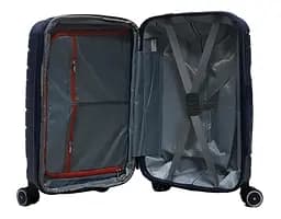 Валіза маленька S поліпропілен Milano bag 0306 56×35×24см 33л Темно-синій - мініатюра 4