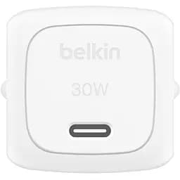 Зарядний пристрій BELKIN 30Вт USB-С PD PPS, кабель USB-С USB-C, 1м, PVC, білий (WCA008KQ1MWH-B6) - мініатюра 4