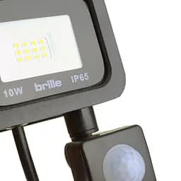 Світлодіодний прожектор Brille з датчиком руху HL-19P/10W NW IP65 - мініатюра 3