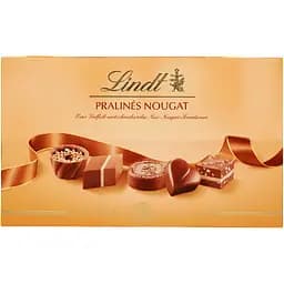 Цукерки шоколадні Lindt Pralines Nougat 125 г