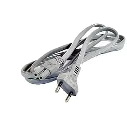 Шнур сетевой 2x0.75 мм СU (медный) кабель питания 1.8 м серый