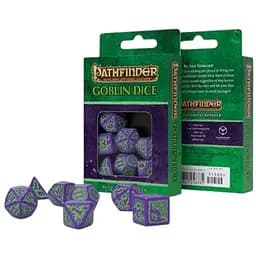 Набор кубиков Pathfinder Goblin Purple & green Dice Set , 7 шт. (SPAT18)
