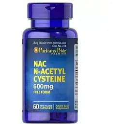 Амінокислота Puritan's Pride N-Acetyl Cysteine 600 mg, 60 капсул