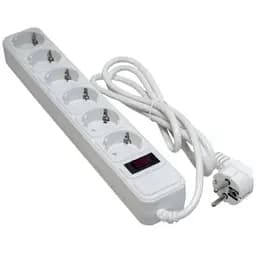 Мережевий фільтр живлення Patron 5m (SP-1065W), 6 розеток White (EXT-PN-SP-1065W)