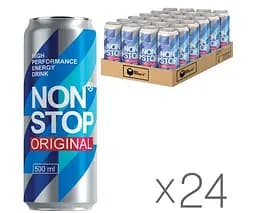 Non Stop, Original, Упаковка 24 шт. х 0,5 л, Напій енергетичний Нон Стоп