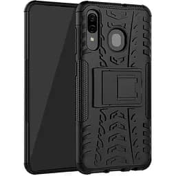 Чохол-накладка Toto Dazzle Kickstand 2 in 1 Case Samsung Galaxy A20/A30 Black - мініатюра 2