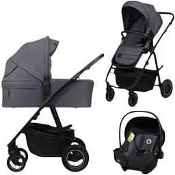 Коляска Lionelo Amber Plus 3 в 1 Grey Graphite (LO-AMBER PLUS 3IN1 GREY GRAPHITE)