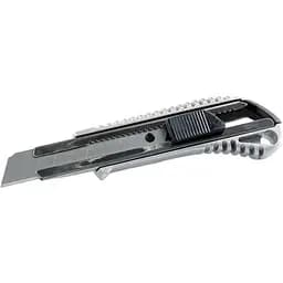 Ніж висувний Сила 18 мм металевий, обгумований корпус автозамок 