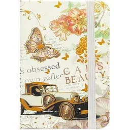 Блокнот А6 Bambi 5702-1 на гумці тверда обкладинка лінія 14х9 см 80 аркушів