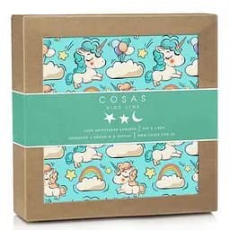 Пелюшки фланелеві Cosas Mint Unicorn 80х100 см, м'ятні