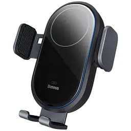 Автотримач Baseus LightChaser Electric Car Mount із бездротовою зарядкою Black (C40355900121-00) [116279]
