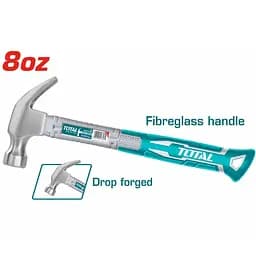 Молоток Total з цвяходером 220 г (THTS7308)