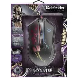 Комп'ютерна мишка Defender Sin'Sister GM-933 (+ килимок) 6 кн. до 7200 dpi (52933)