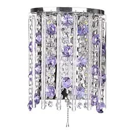 Бра Brille BCL-434W/1 настінне накладне кришталеве з вимикачем класичне E14