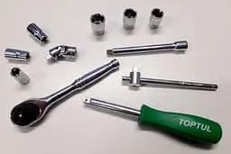 Набір інструменту в кейсі Toptul 1/4" 17од. GCAD1701 - мініатюра 3