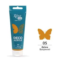 Акрил для декора Охрянный (05) матовый 75 мл Rosa Talent