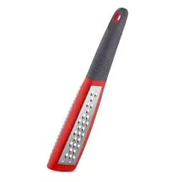 Терка кухонная ручная двусторонняя для сыра шоколада и цедры лимона из нержавеющей стали 28.5 см Красный 88143