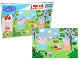 Набор Пазлы - (15 элм. MAXI) — "Свинка Пепа у саду"/Свинка Пепа