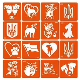 Набор трафаретов для био-папы Пес Патрон pes-patron-16