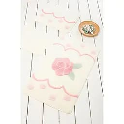 Коврик для ванной Chilai Home Rose Dot Ecru