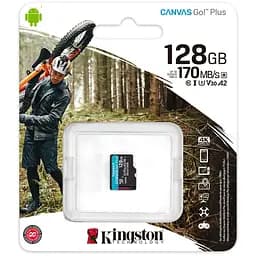 Карта пам'яті Kingston microSDXC 128Gb Canvas Go Plus Class 10 UHS-1 А2 V30 [SDCG3/128GBSP] [53491] - мініатюра 3