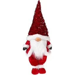 М'яка іграшка Bona Red & White Гном у паєтках 22х16х55 см (000264842)