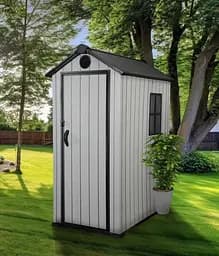 Хозблок-сарай пластиковый BKS 3х5FT с двускатной крышей 210 × 103 × 163 см